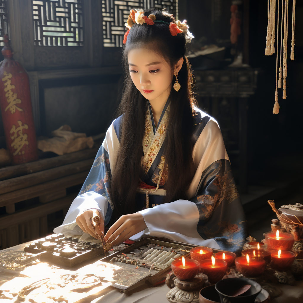 Chinese Oracle Teenage Girl