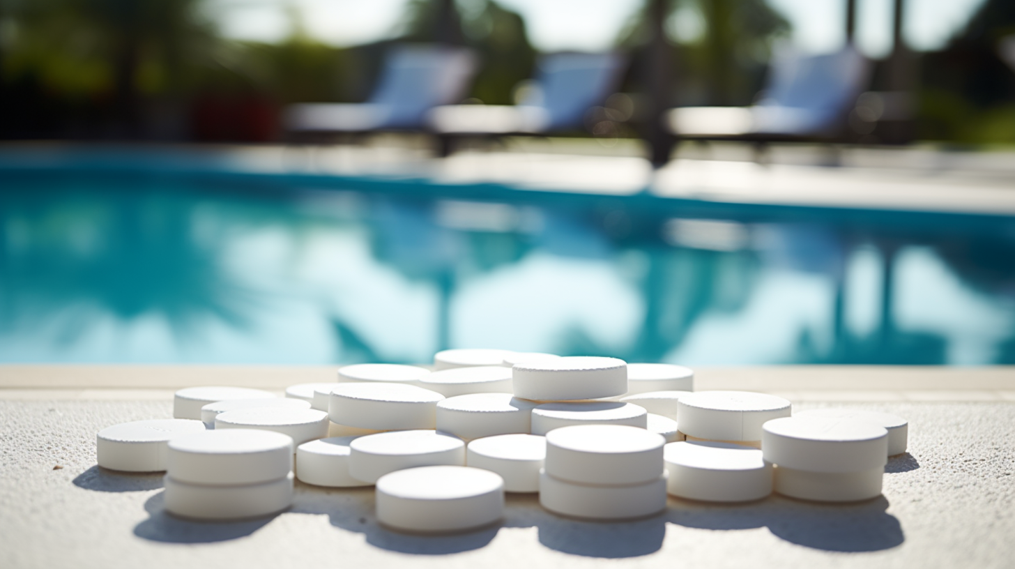 Chlorine Tablet Swimming Pool Disinfection