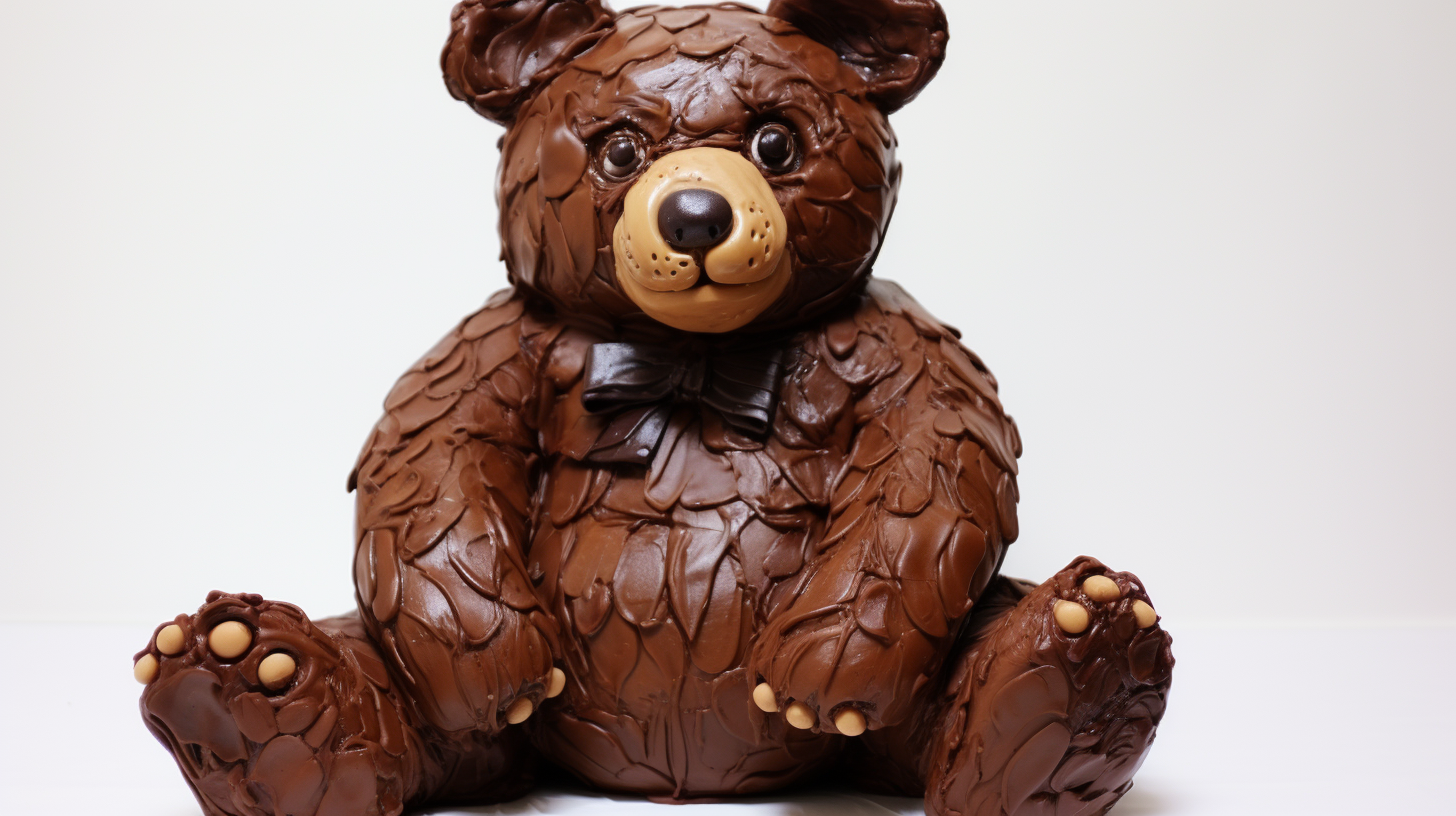 Chocolate Teddy Bear Funny Huge