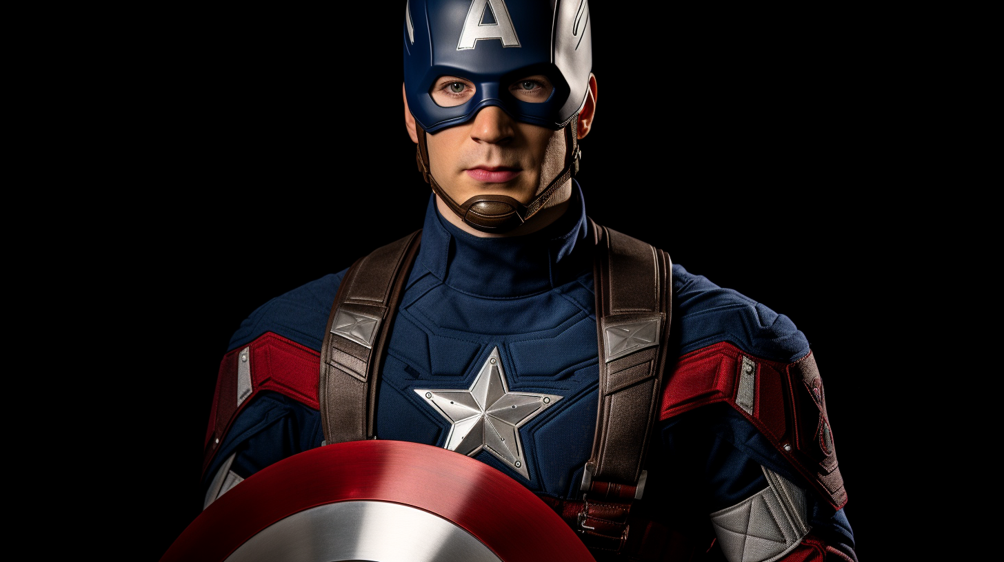 Chris Evans Captain America Costume without helmet and shield