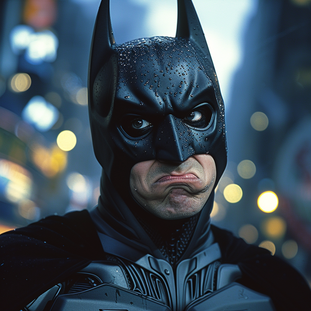 Christian Bale Batman Duck Face