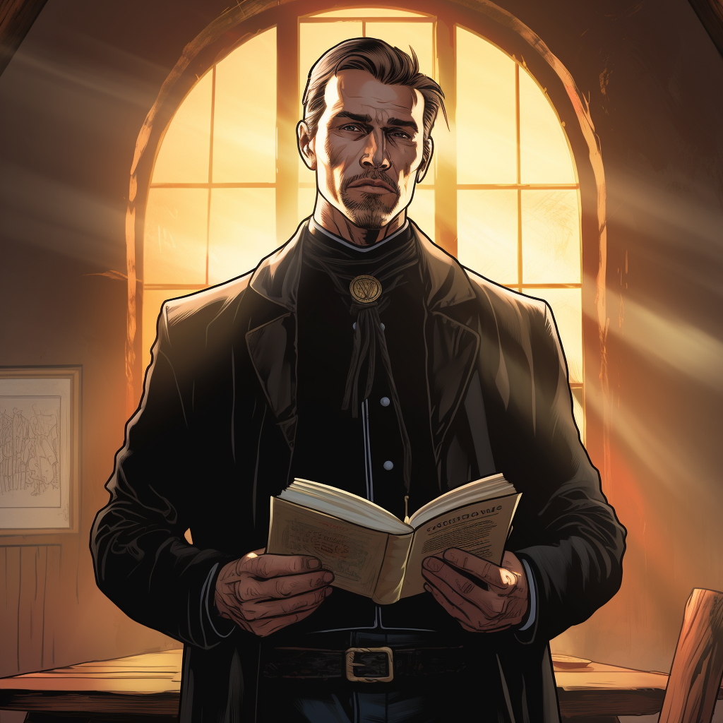 Exciting Christian Priest in Wild West