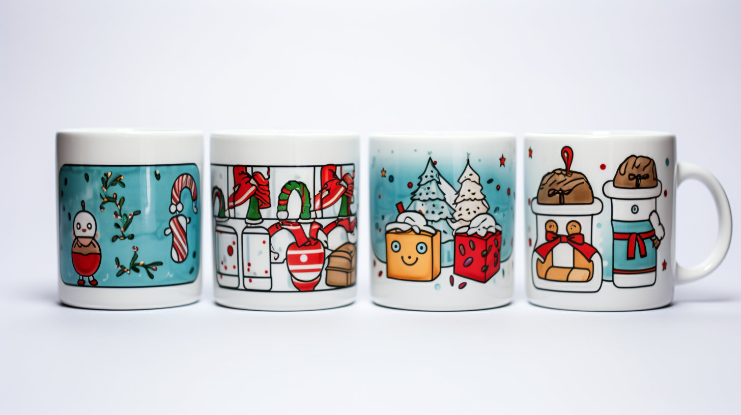 Festive doctor and nurse coffee mugs