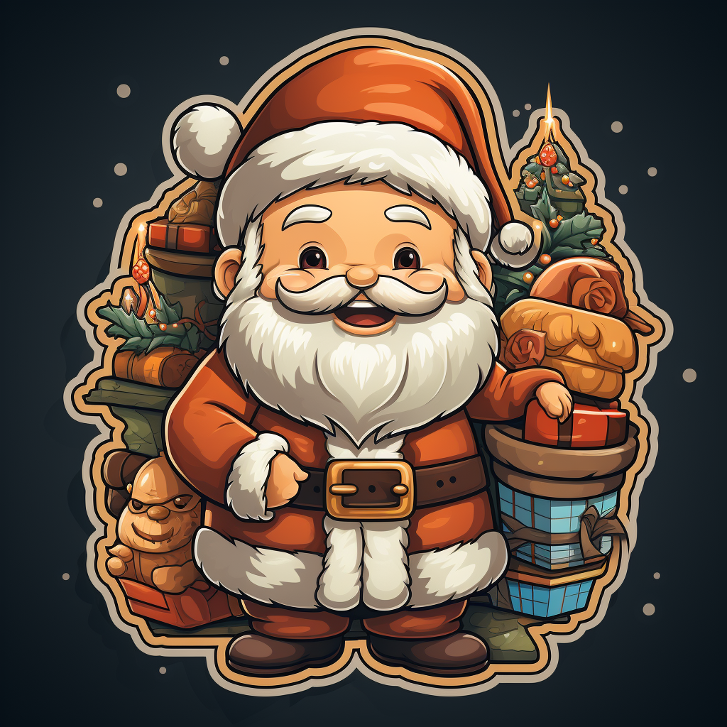 Christmas Illustration Sticker