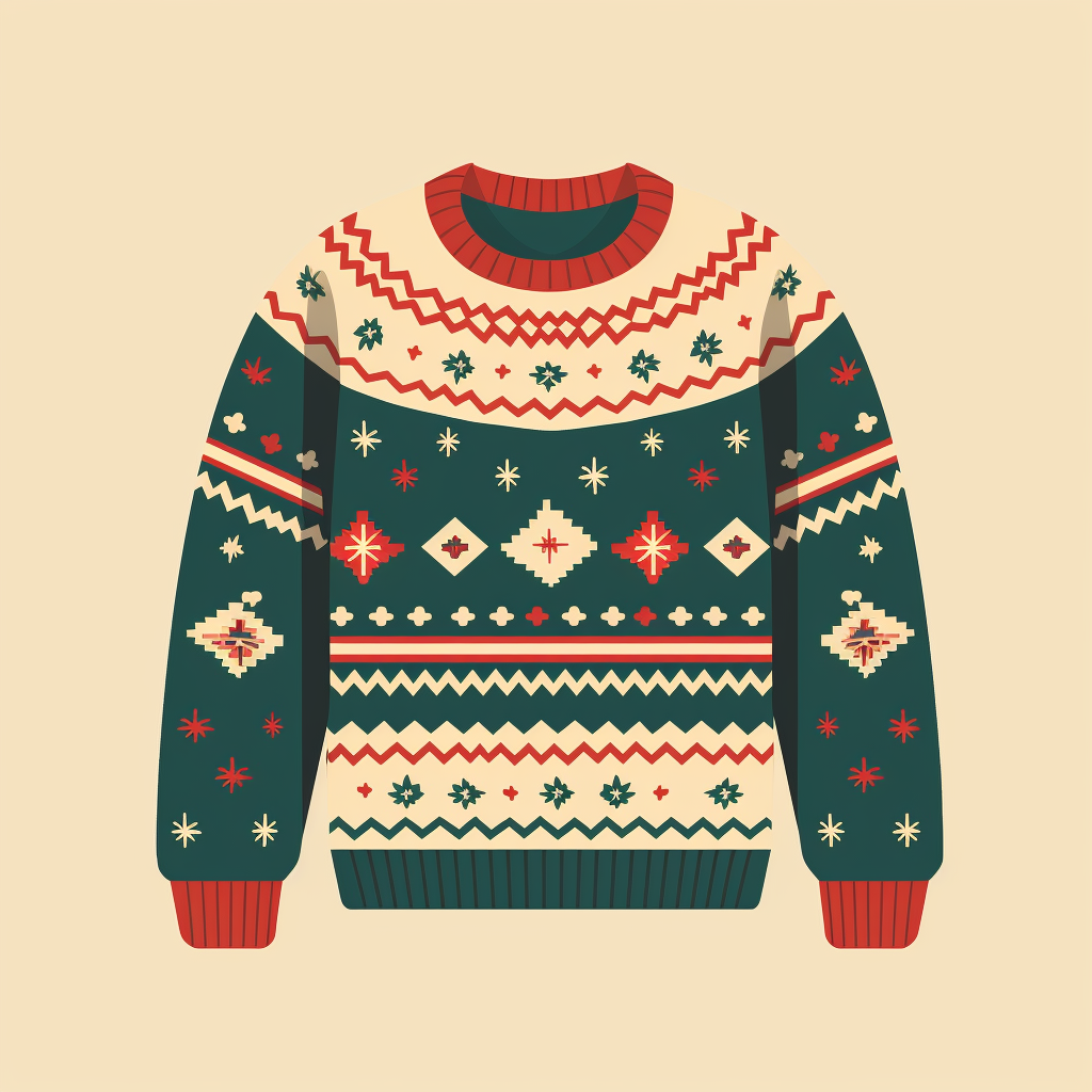 Colorful Christmas Sweater Design