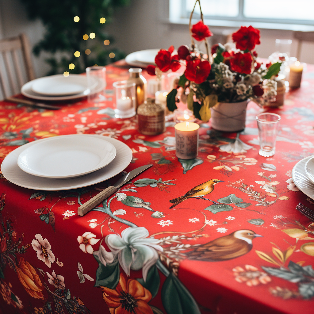 Festive Christmas Table Cloth