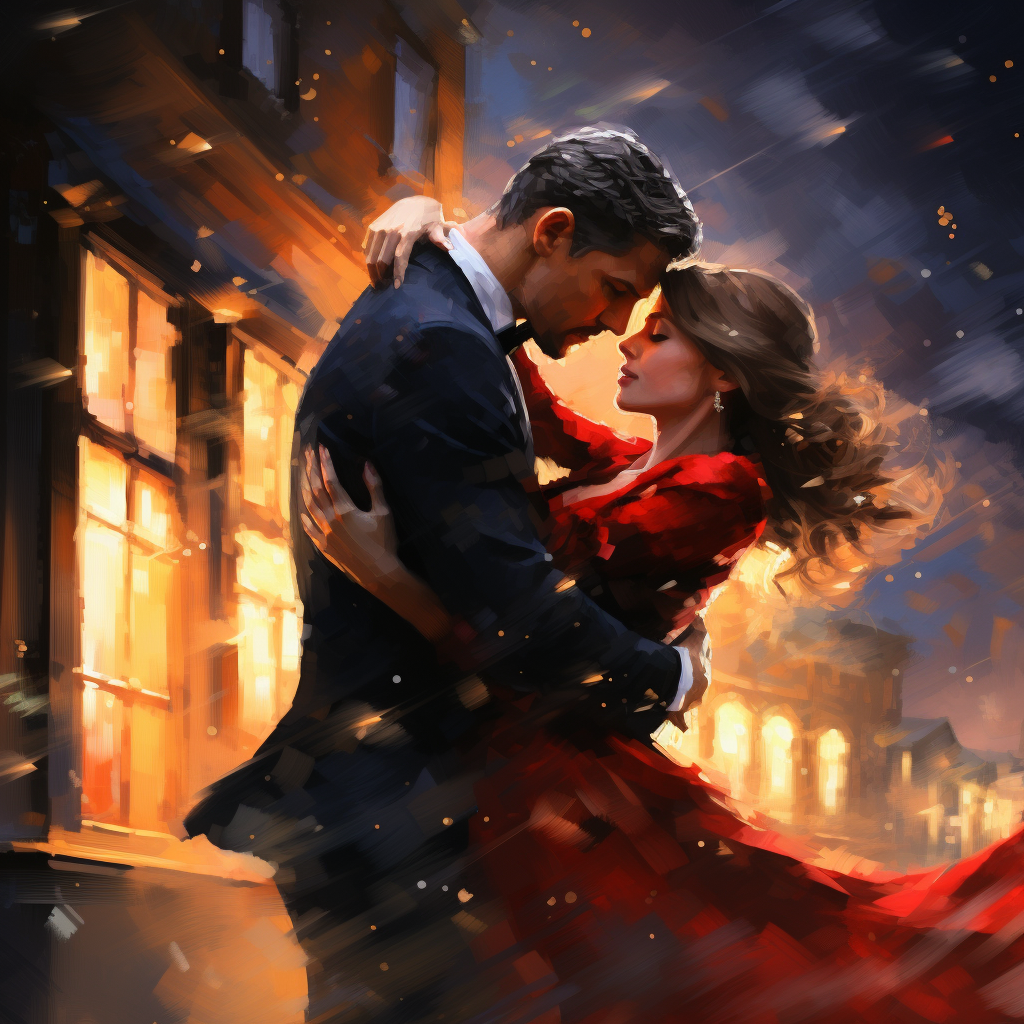 Couple Dancing a Passionate Tango