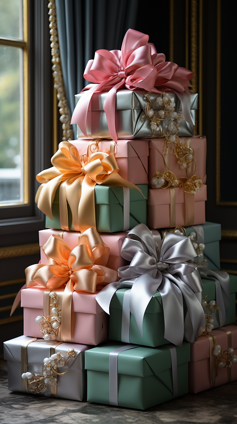 Colorful Christmas tree decorations