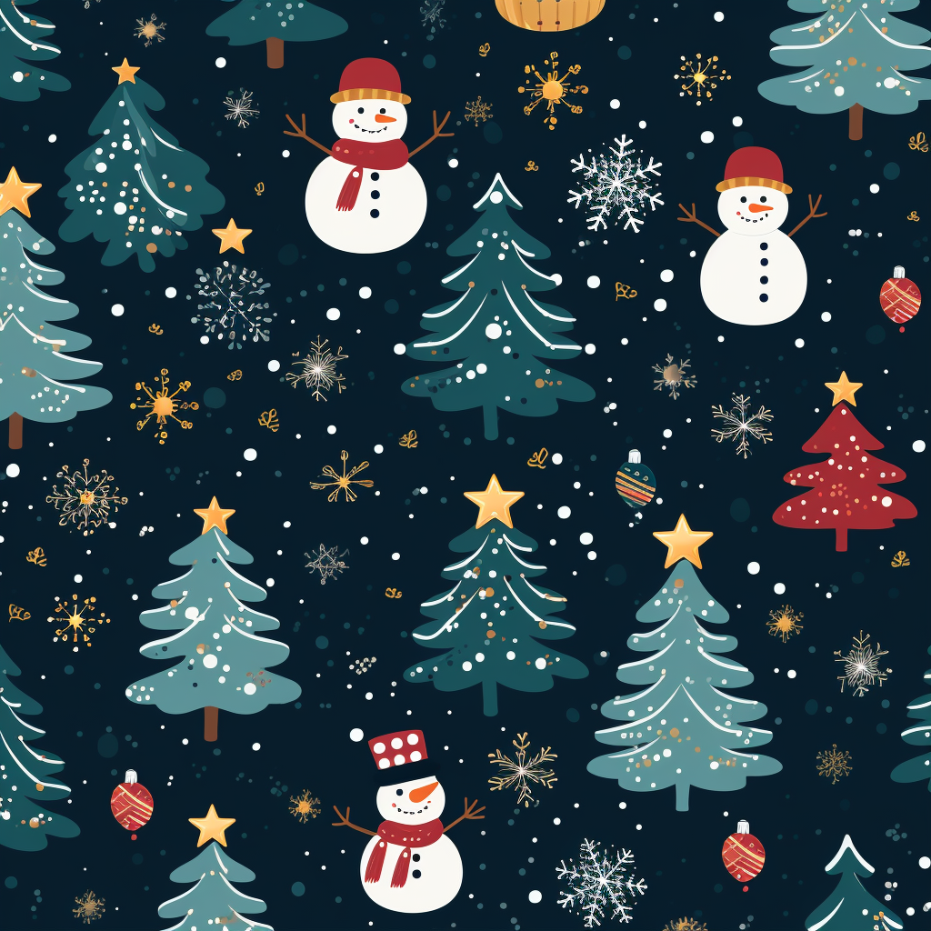 Festive Christmas background pattern