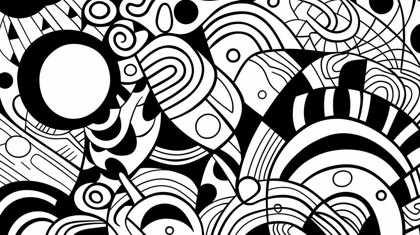 Christmas coloring page with bold lines