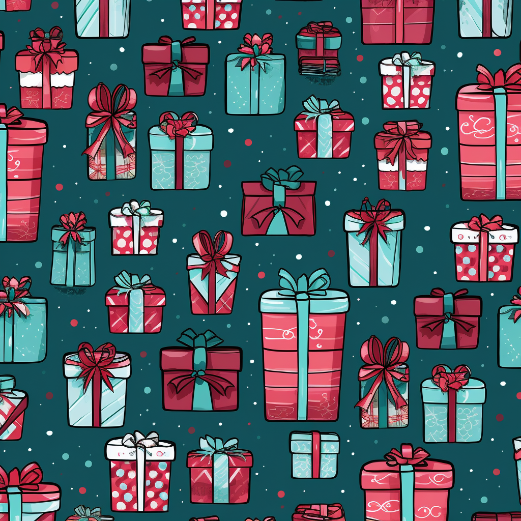 Festive Christmas present pattern