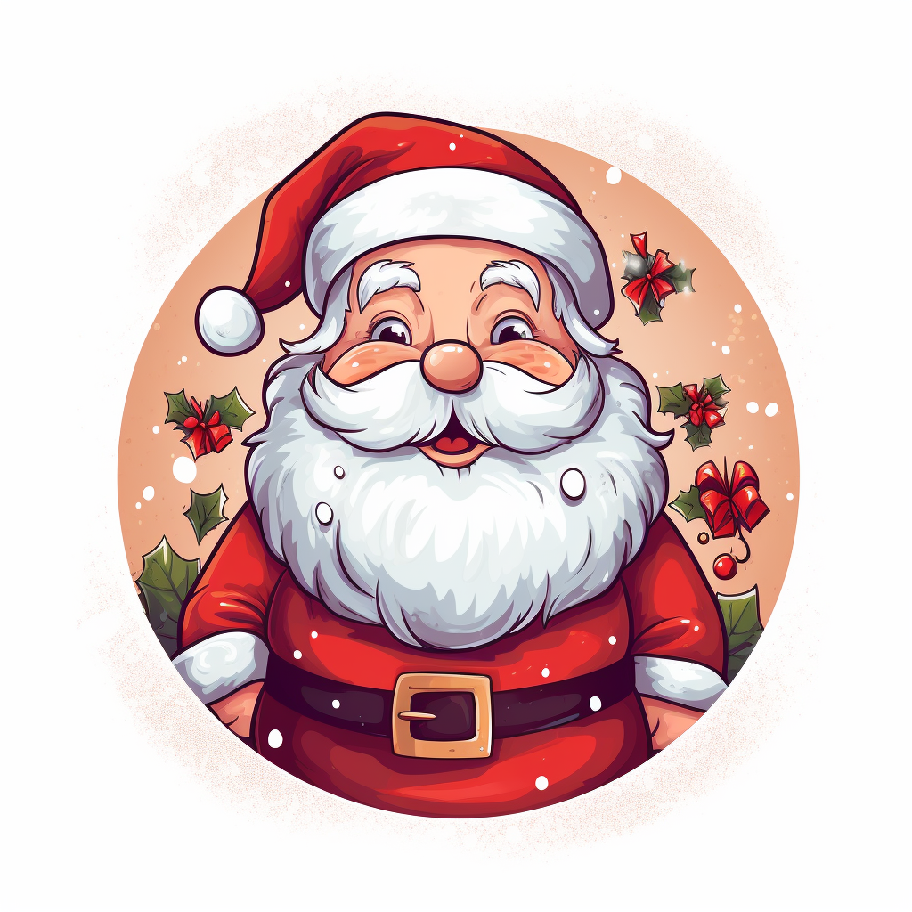 Happy Santa Claus Christmas card