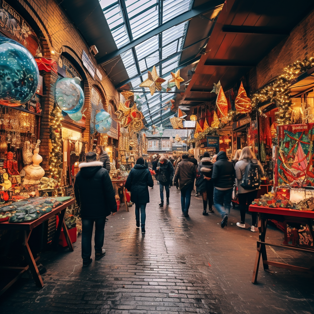 Picasso-inspired Christmas shopping in Camden Market