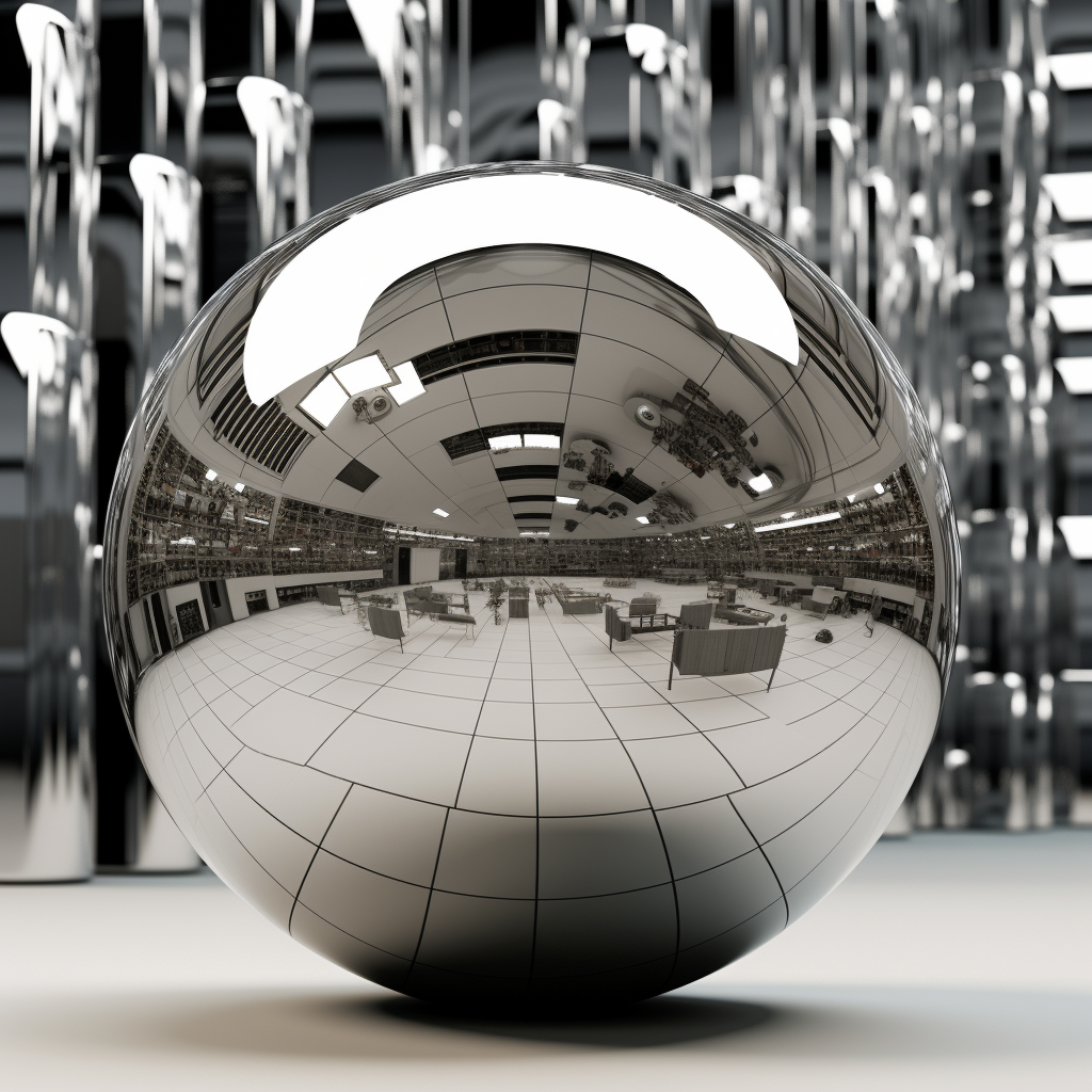 Chrome Sphere Reflections