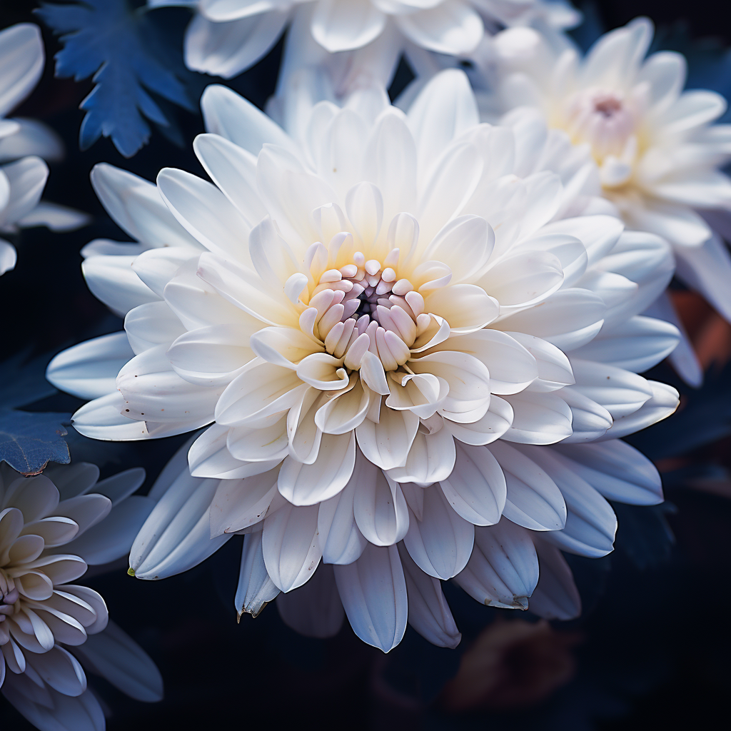 Chrysanthemum with ultra detailed cinematic effect