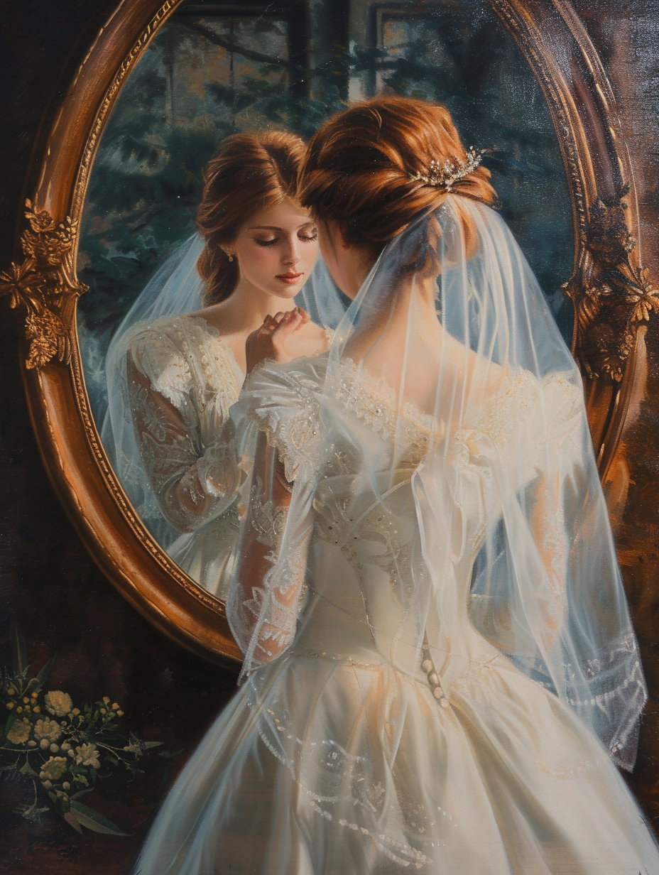 Cinderella Bridal Veil Mirror