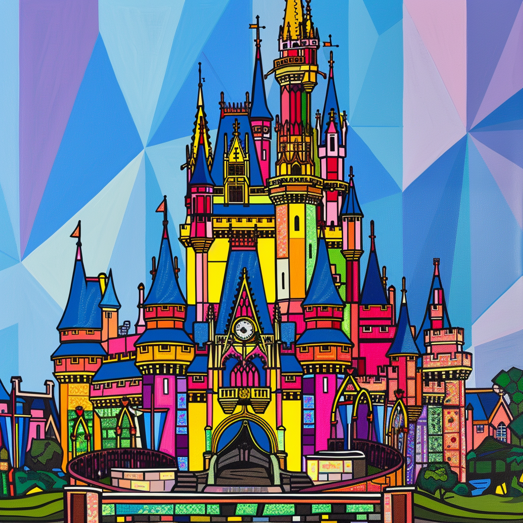 Pop Art Cinderella Castle