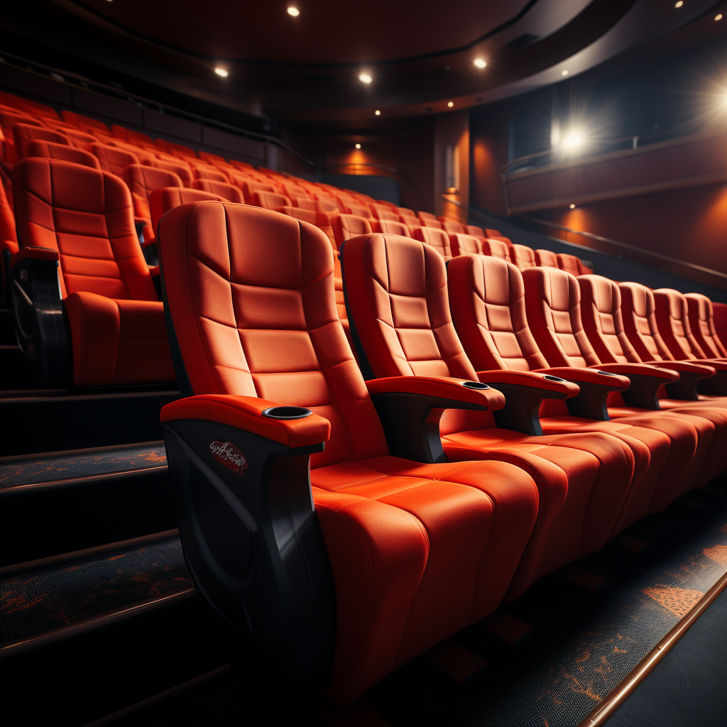 Realistic cinema seating image