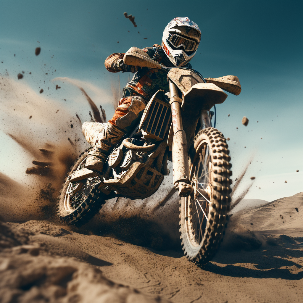 Action-packed dirtbike ride