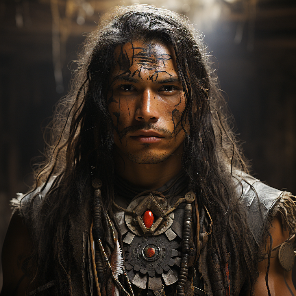 Cinematic Hunno-Mongolic Warrior Image ?