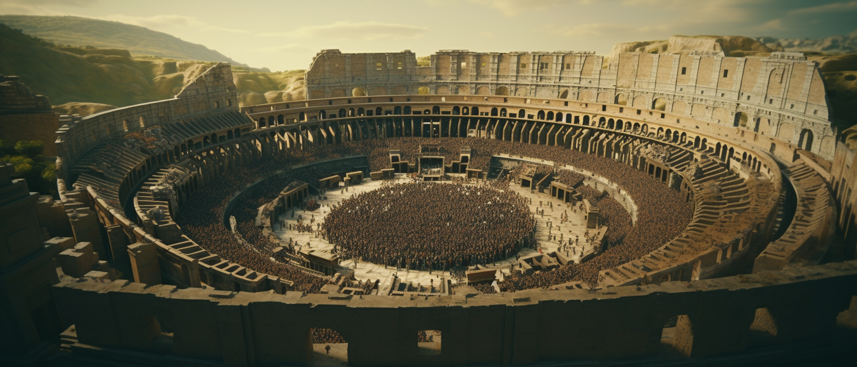 Hyper-detailed Roman Colosseum image