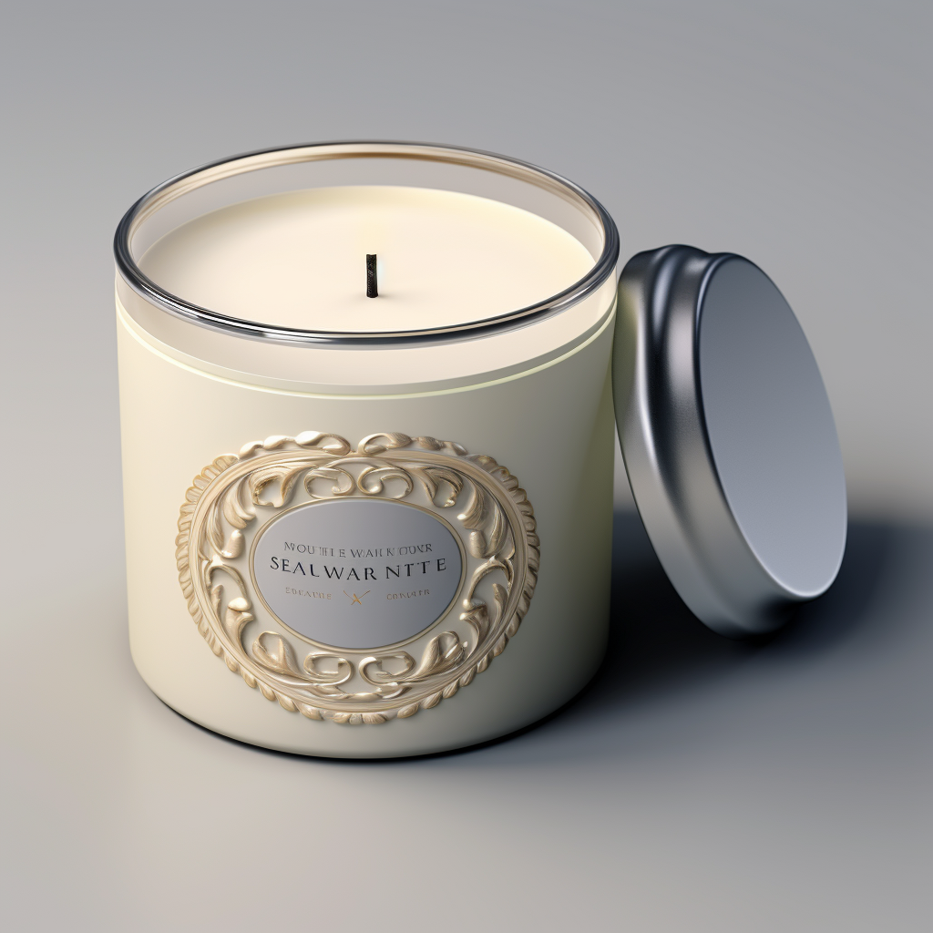 High-End Candle Circle Label