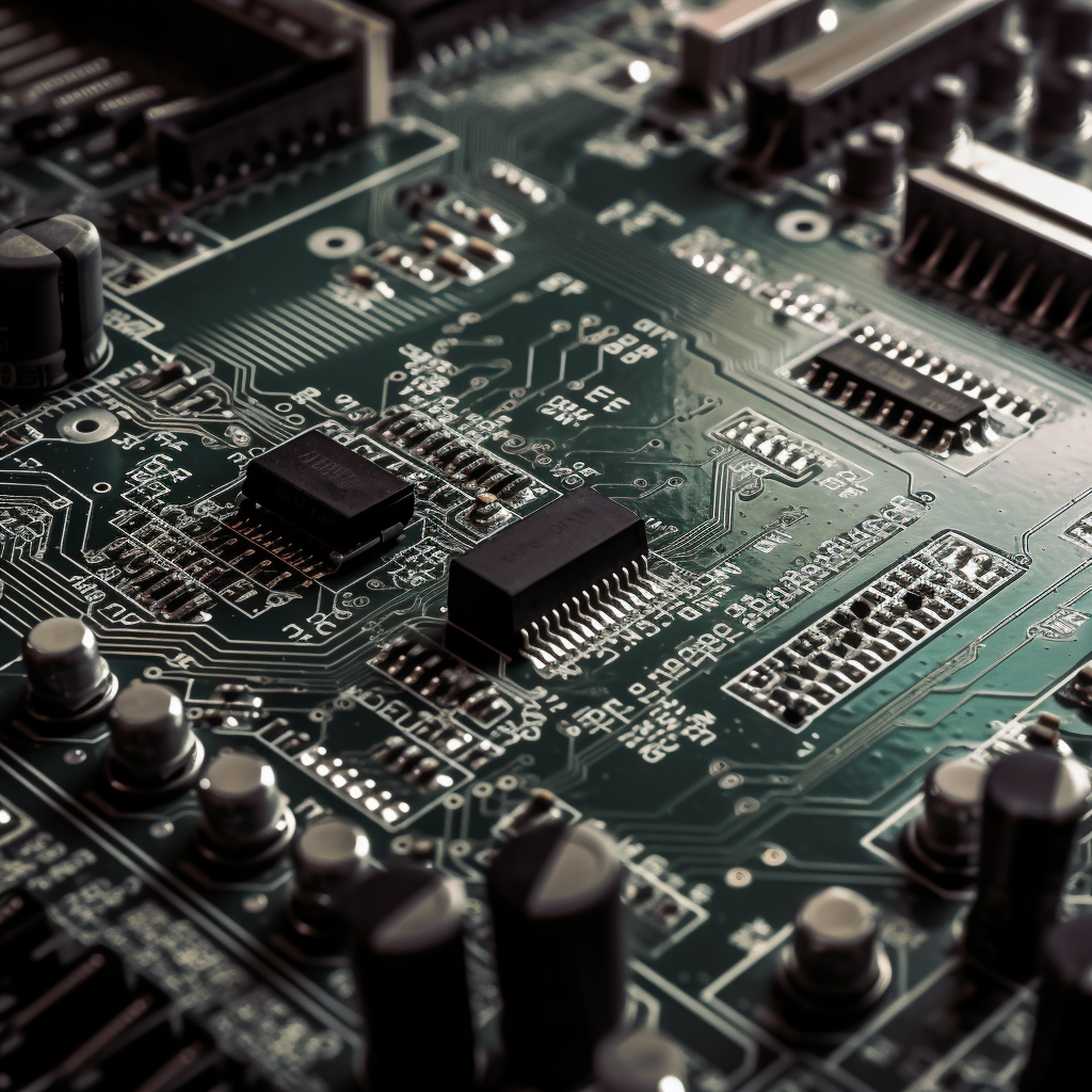 Closeup of Circuit Board