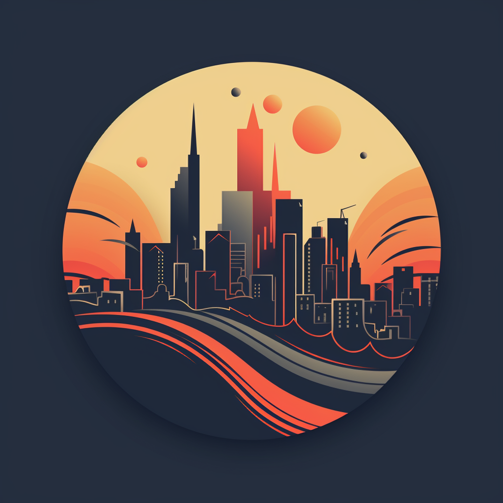 Stylish circular badge design