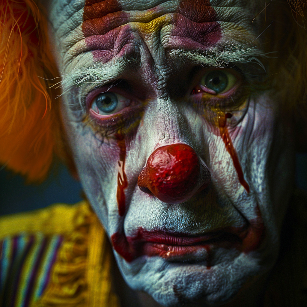 Sad Circus Clown Emotional Cry