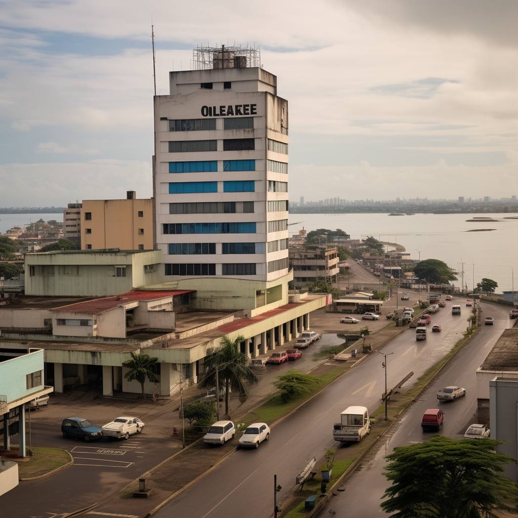 Libreville city landing photo