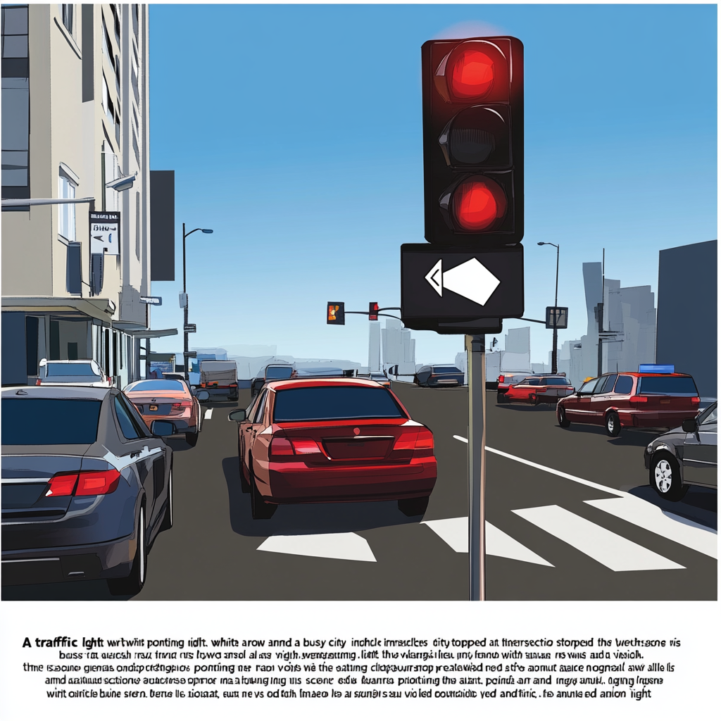 City Traffic Light Arrows Scene