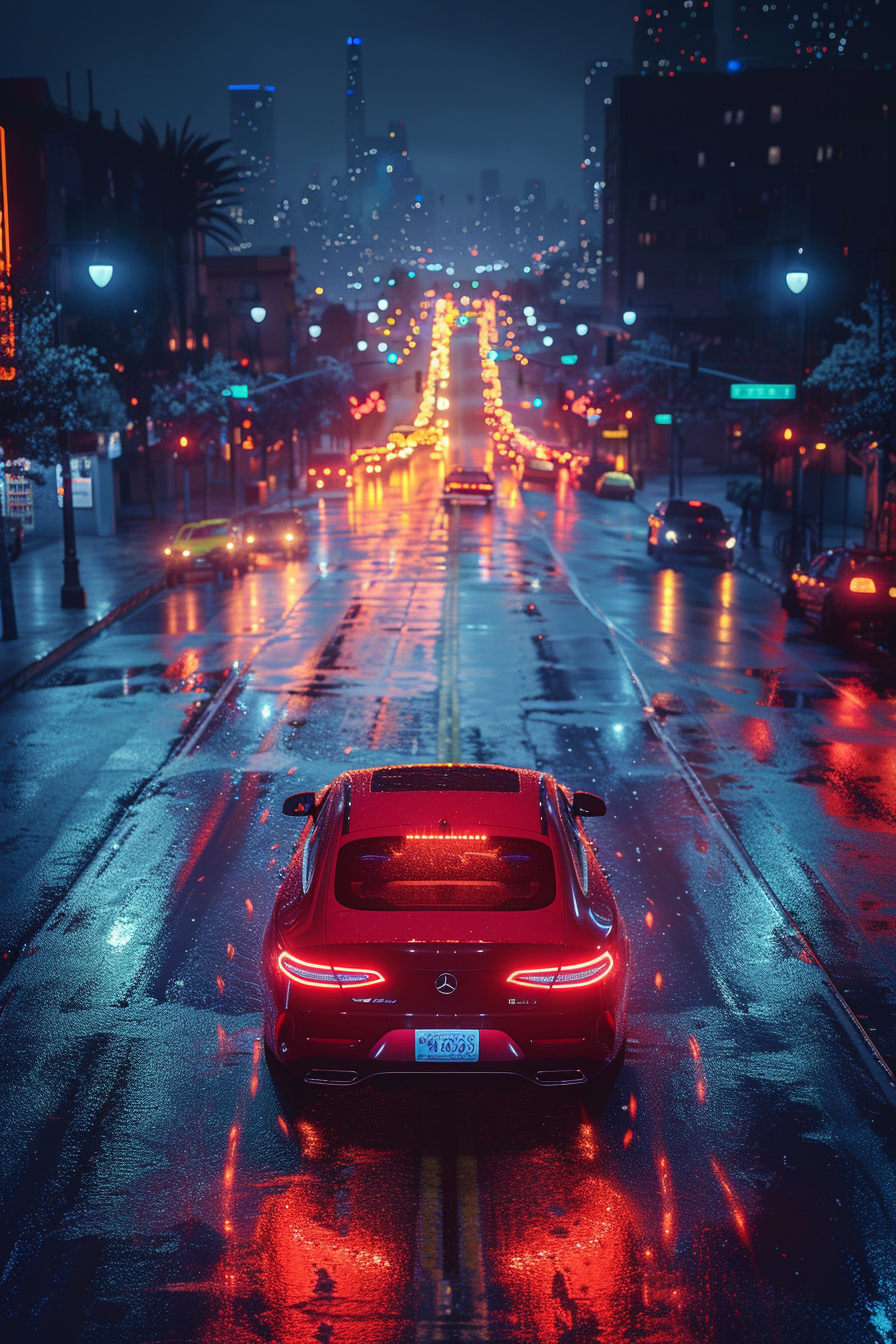 Night City Car View