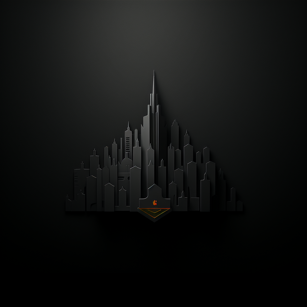 Minimalist cityscape in conceptual style