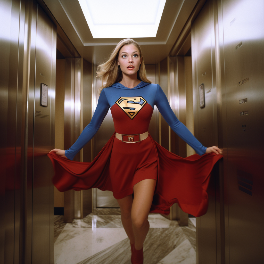 Superwoman Claire Kent in Revolving Door Transformation