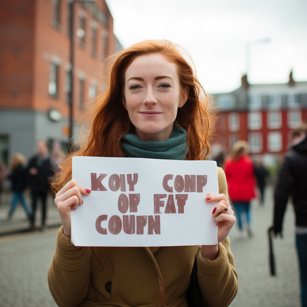 Clare Daly anti-nationalism protest poster