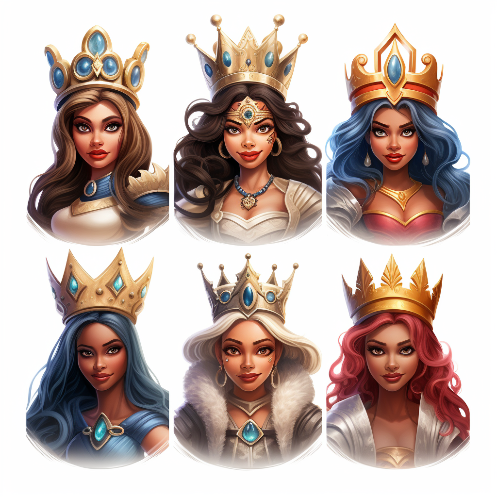 Avatars of Eight Queens Clash Royal