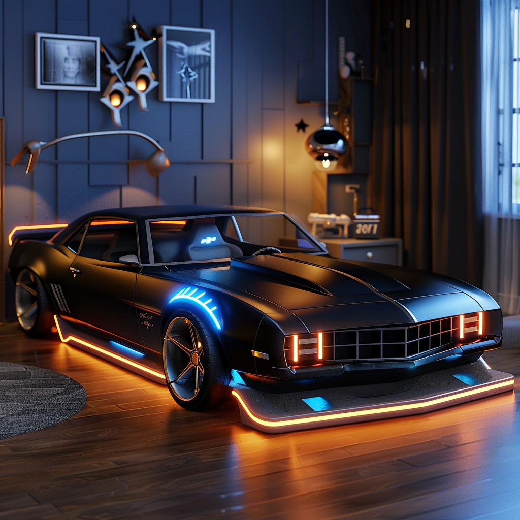 3D Classic Camaro Car Bed