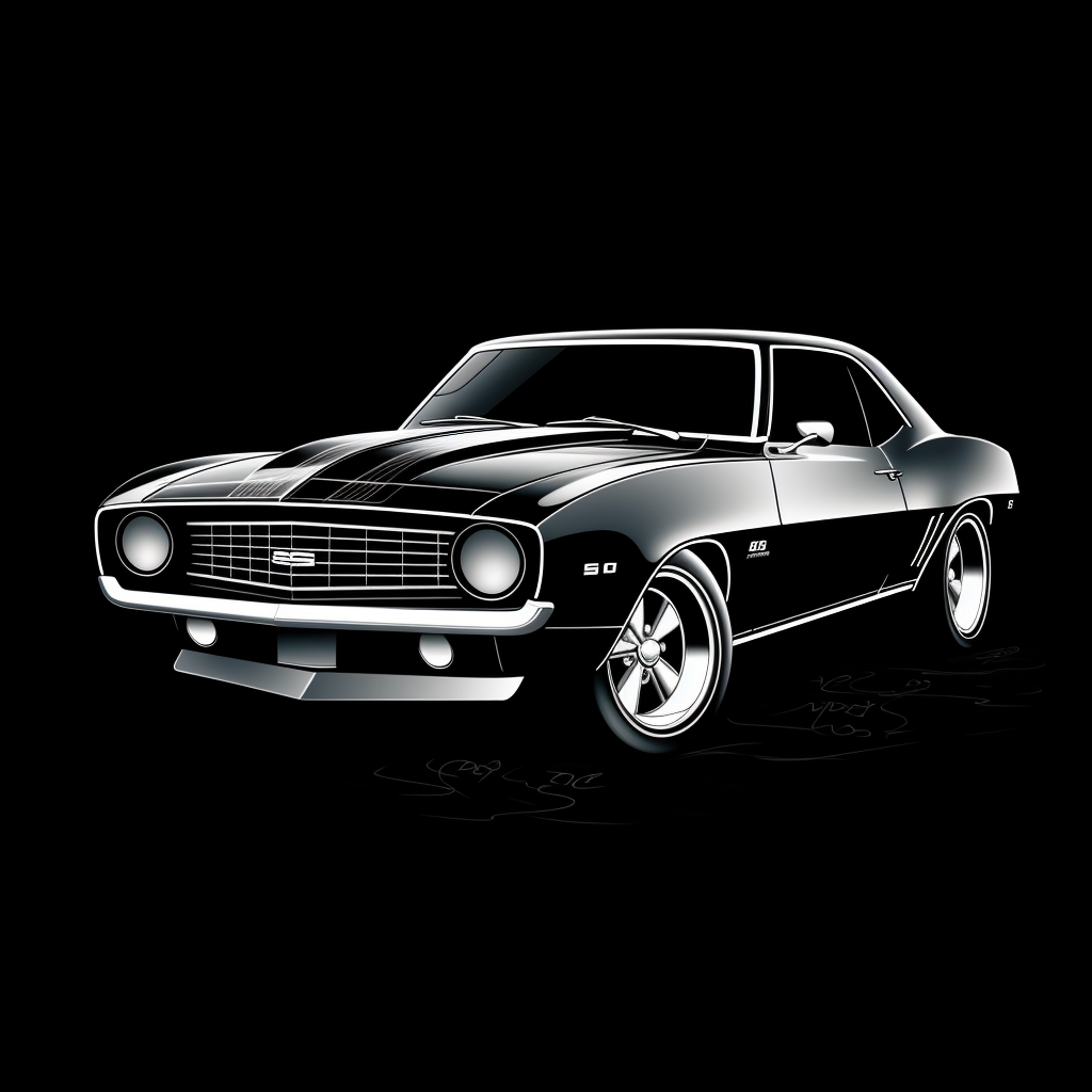 Classic Chevrolet Camaro Silhouette