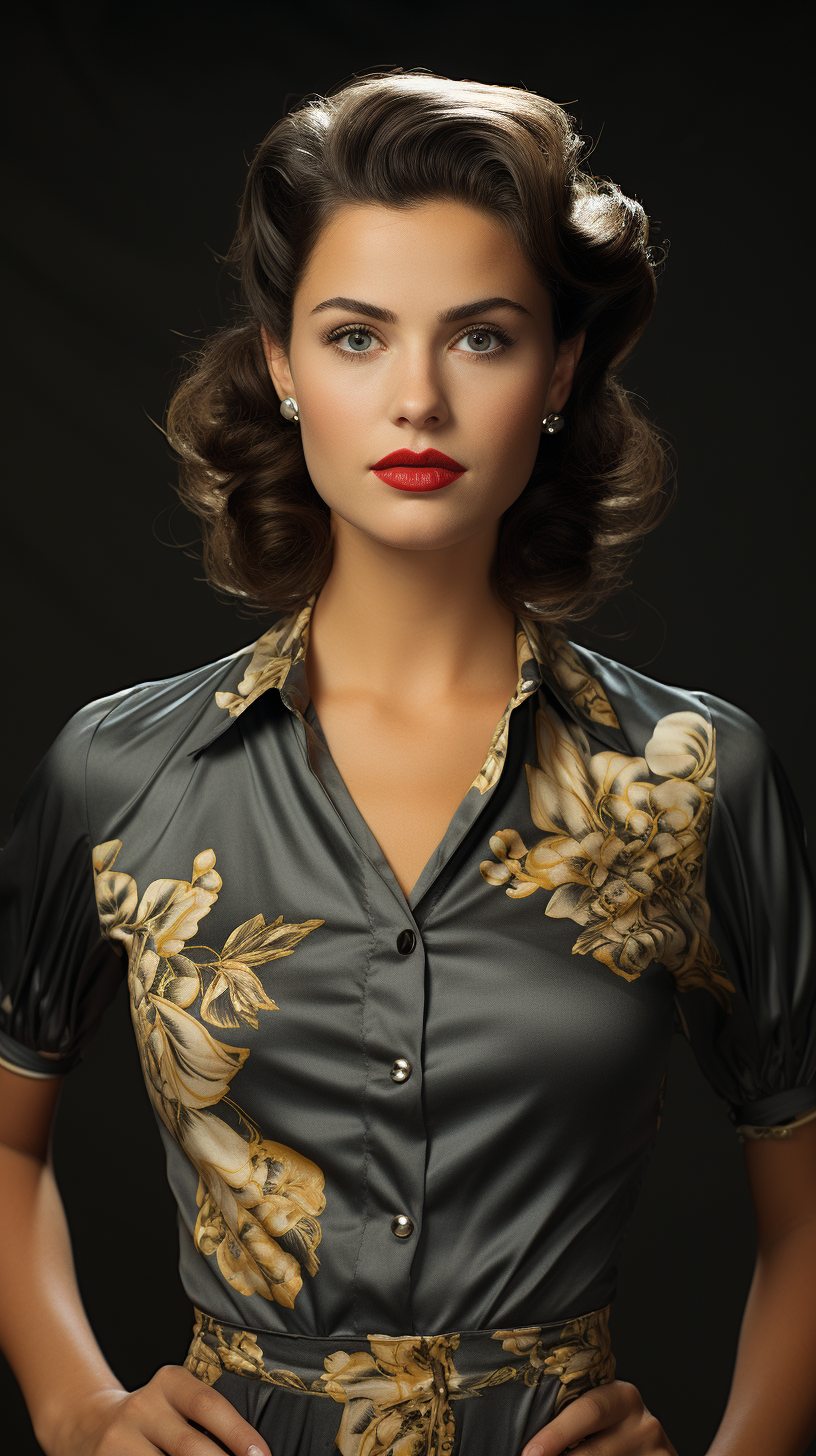 Elegant vintage lady portrait