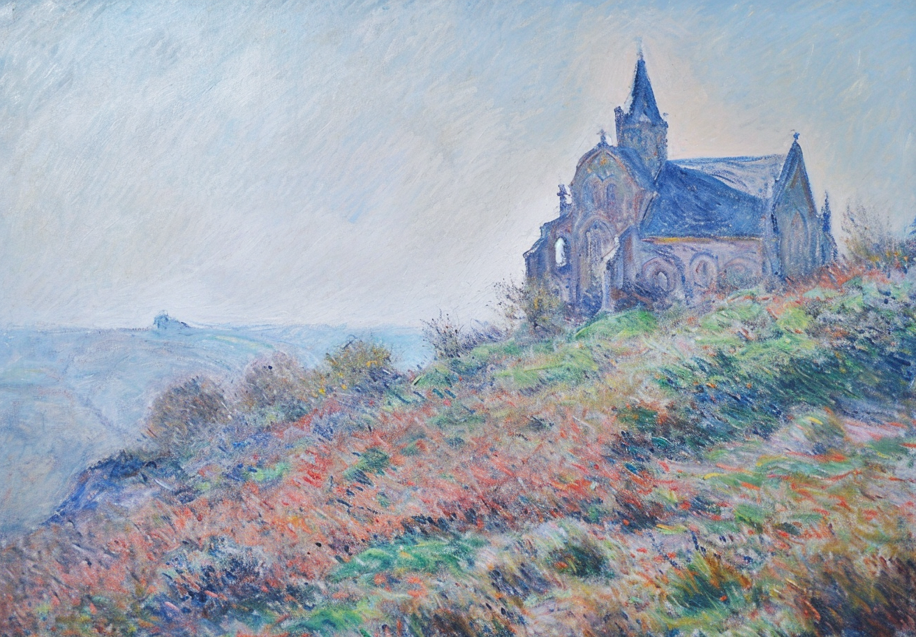 Claude Monet's church painting