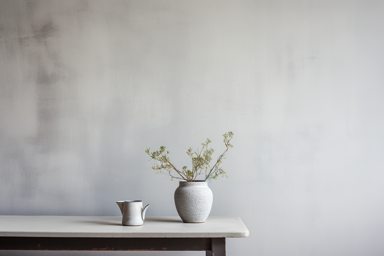 Light grey painted wall in livingroom