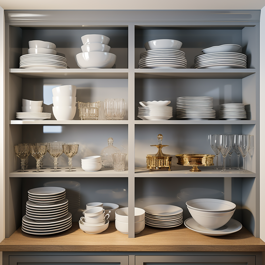 Clean and Organized Butler's Pantry