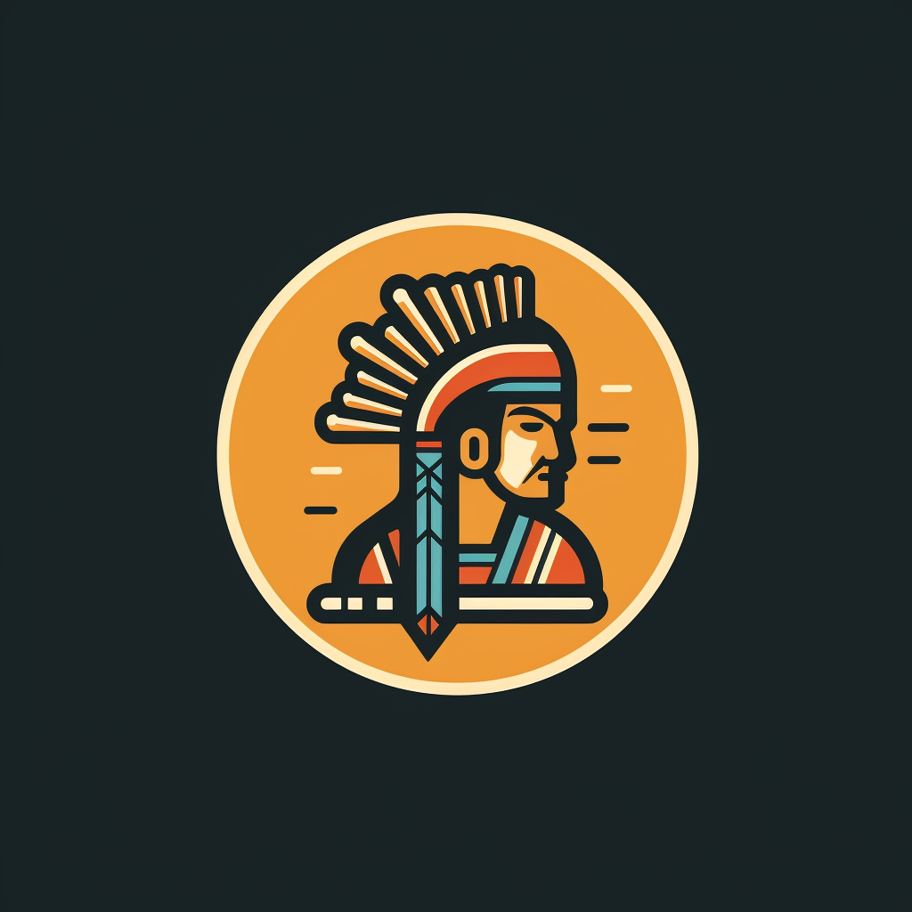 Flat Indian theme cleaner line logo