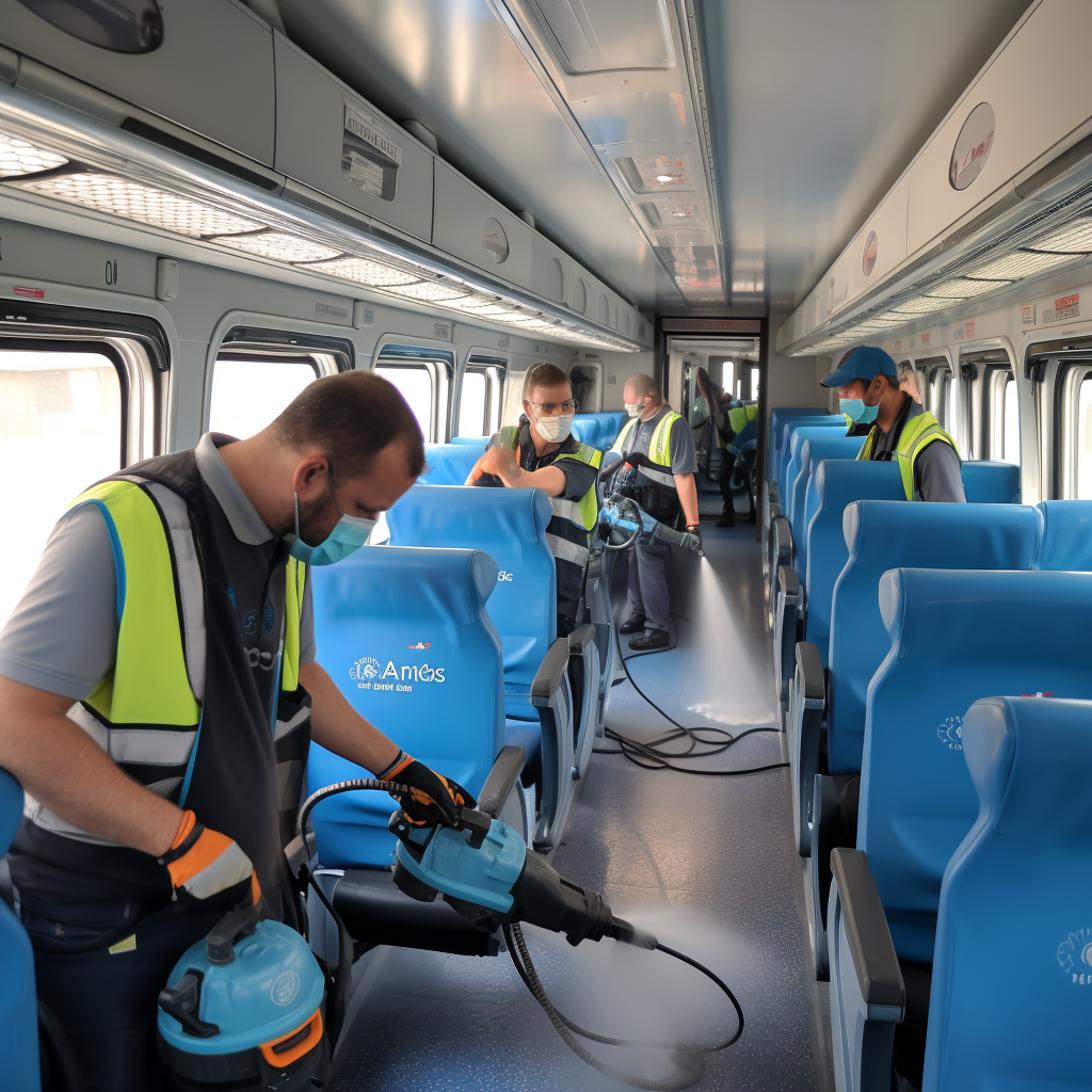 Cleaning KTX Train Workers