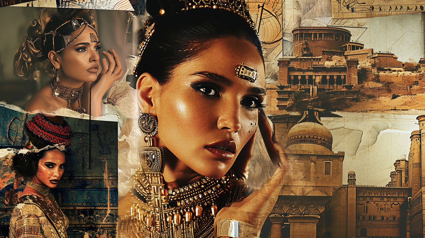 Cleopatra Beckham Collage Fashion Inspiration