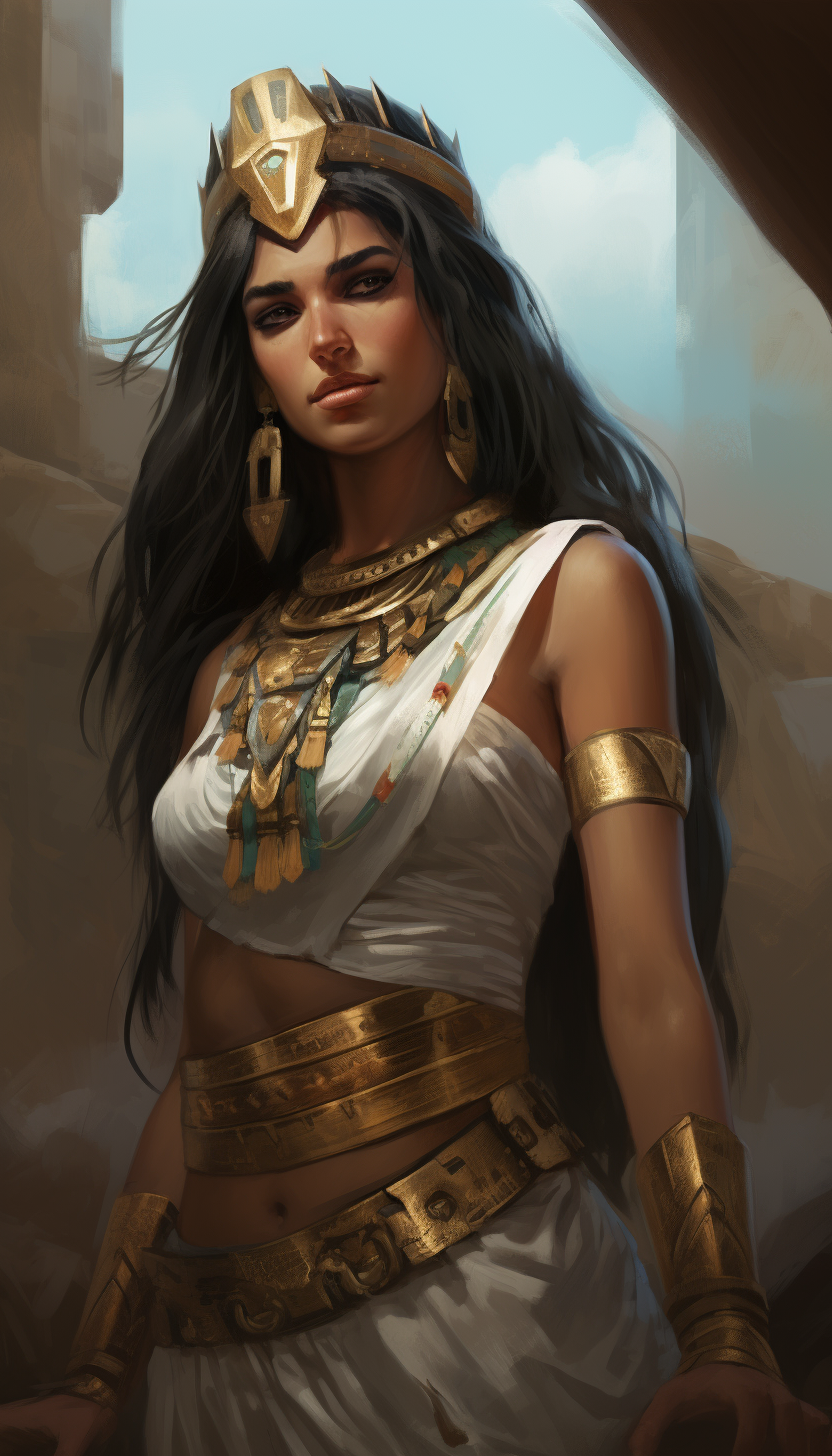 Cleopatra in a toga, a true heroine