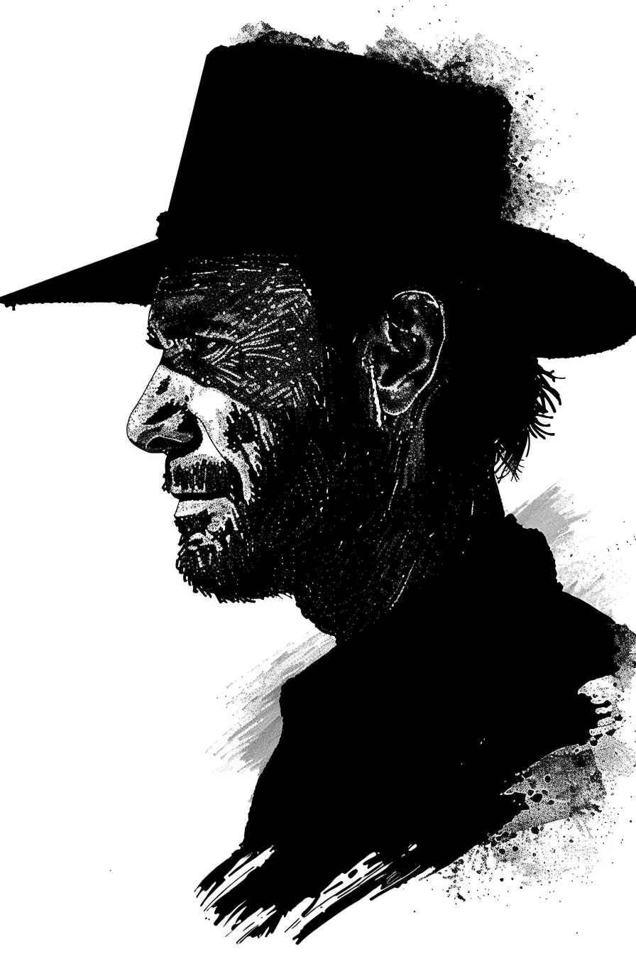 Clint Eastwood Silhouette Stencil