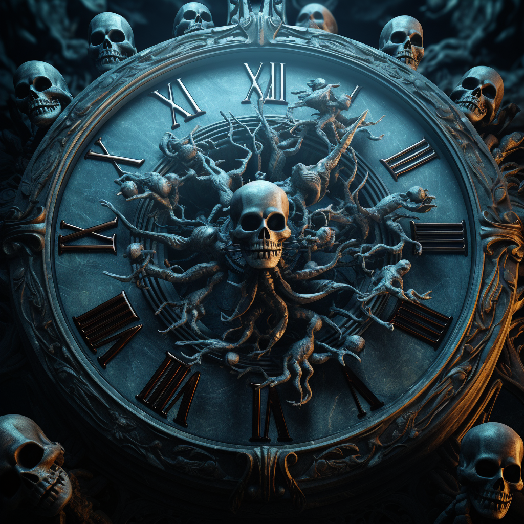 Clock with Ghosts - High Quality