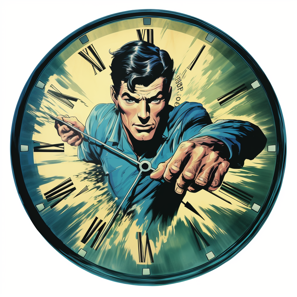 Clock icon by John Buscema