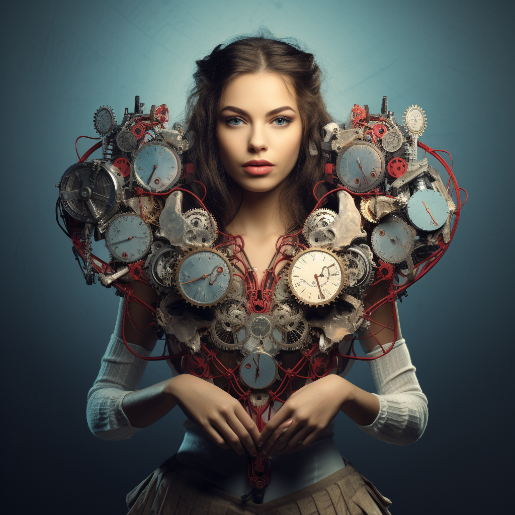 Clockwork heart woman image